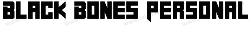 Black Bones Personal Use字体转换